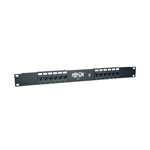 "12-Port 1U Rack-Mount Cat5e 110 Patch Panel, 568B, RJ45 Ethernet"