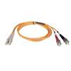 "Duplex Multimode 50/125 Fiber Patch Cable (LC/ST), 2M (6-ft.)"