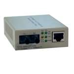 "Fiber Optic - 10/100BaseT to 100BaseFX-ST Media Converter, 2km, 1300nm"