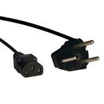 "2-Prong European Computer Power Cord, 10A (IEC-320-C13 to SCHUKO CEE 7/7), 6-ft."