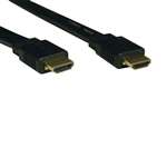 "High Speed HDMI Flat Cable, Ultra HD 4K x 2K, Digital Video with Audio (M/M), Black, 6-ft."