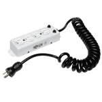 "For Patient-Care Vicinity - UL1363A Medical-Grade Power Strip with 4 Hospital-Grade Outlets, 3-ft. Coiled Cord (extends 10-ft.)"