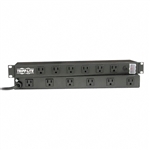 "1U Rack-Mount Power Strip, 120V, 15A, 5-15P, 12 Outlets (Right-Angled Widely Spaced), 15-ft. Cord"