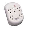 "Protect It! 5-Outlet Surge Protector, Direct Plug-In, 1080 Joules, 1-Line RJ11 Protection"
