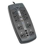 "Protect It! 10-Outlet Surge Protector, 8-ft. Cord, 3345 Joules, Tel/Modem/Coaxial Protection"