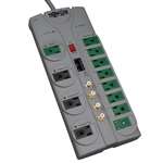 "Eco-Surge 12-Outlet Home/Business Theater Surge Protector, 10-ft. Cord, 3600 Joules - Accommodates 8 Transformers"