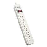 "Protect It! 6-Outlet Surge Protector, 6-ft Cord, 790 Joules, Diagnostic LED, White Housing"