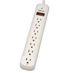"Protect It! 7-Outlet Surge Protector, 25-ft. Cord, 1080 Joules, Light Gray Housing"