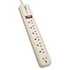 "Protect It! 7-Outlet Surge Protector 4-ft. Cord, 1080 Joules, 1 Diagnostic LED, Light Gray Housing"