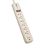 "Protect It! 7-Outlet Surge Protector 4-ft. Cord, 1080 Joules, 1 Diagnostic LED, Light Gray Housing"