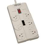 "Protect It! 8-Outlet Computer Surge Protector, 8-ft. Cord, 2160 Joules, Tel/Modem/Fax Protection"