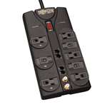 "Protect It! 8-Outlet Surge Protector, 10-ft. Cord, 3240 Joules, Modem/Coax/Ethernet Protection, RJ45"