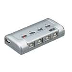 4-Port USB 2.0 Hi-Speed Printer / Peripheral Sharing Switch